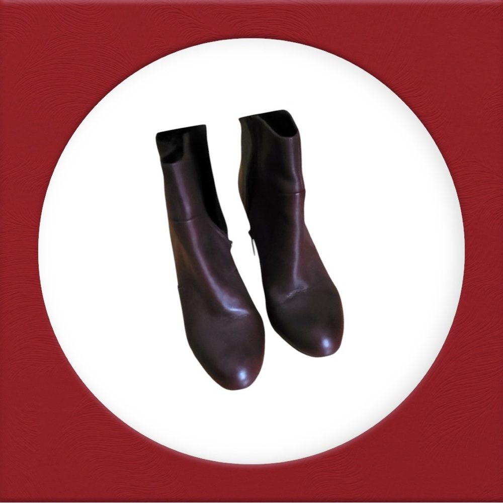 Nine West Burgundy Leather booties